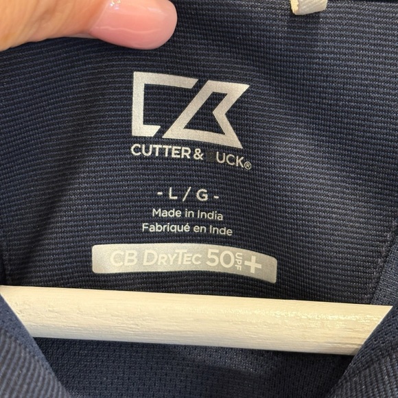 Cutter & Buck Womens Golf Polo CB DryTec 50+ UPF Size Large Navy - Picture 3 of 5